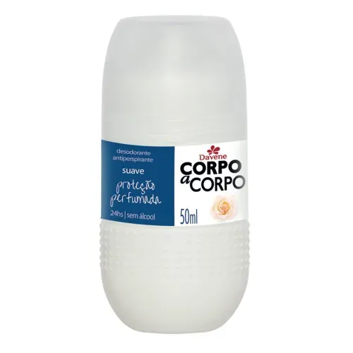 Desodorante Roll On Davene Corpo a Corpo Suave 50ml