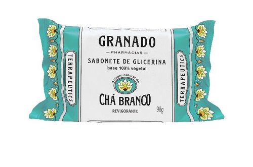 Sabonete Barra Granado Glicerina Chá Branco 90g