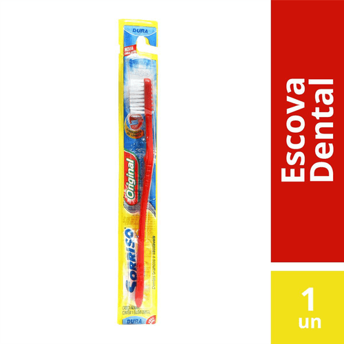 Escova Dental Sorriso Original Dura com 1 Unidade