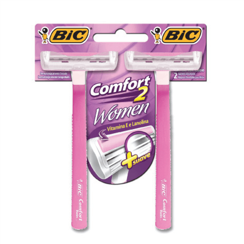 Aparelho de Barbear Bic Comfort 2 twin women com 2 unidades