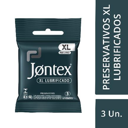 Preservativo Jontex XL com 3 unidades