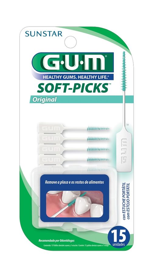 Soft Picks Gum com 15 unidades