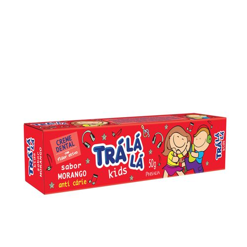 Creme dental Trá Lá Lá kids morango 50g