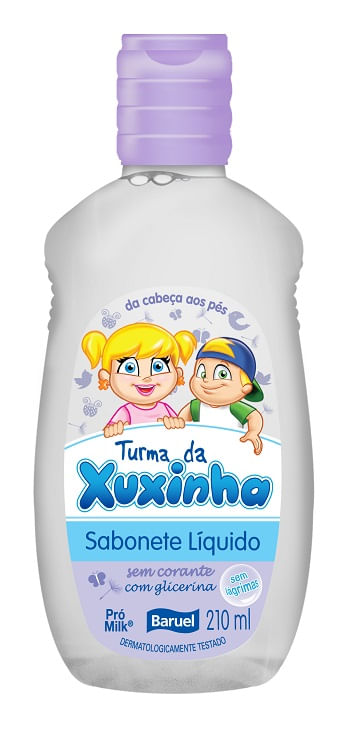 Sabonete Líquido Baruel turma da xuxinha sem corante 210ml