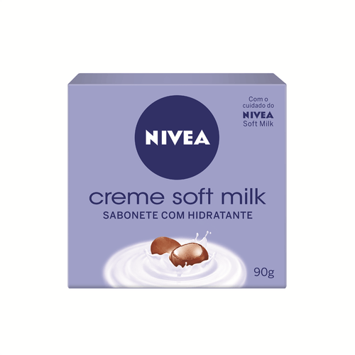 Sabonete Barra Nivea Box Soft Milk 90g