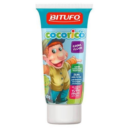 Gel Dental Bitufo Cocoricó com flúor tutti frutti 90g