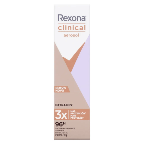 Desodorante Aerosol Rexona Women Clinical Extra Dry 150ml