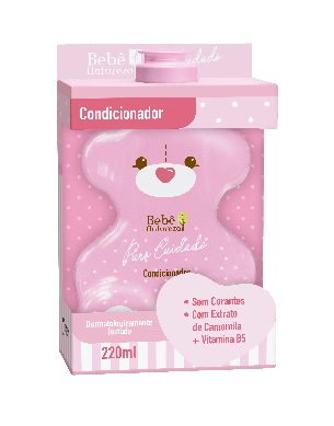 Condicionador Bebê Natureza Puro Cuidado Rosa 220ml