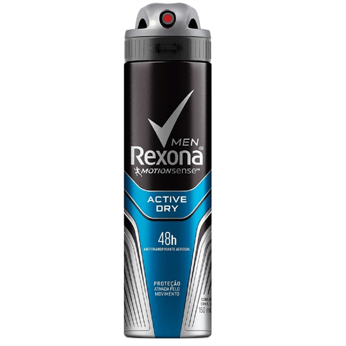 Desodorante Aerosol Rexona Men Active Dry 90g 150 ml