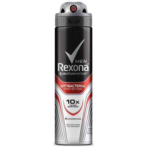Desodorante Aerosol Rexona Men Antibacterial Protection 90g 150ml