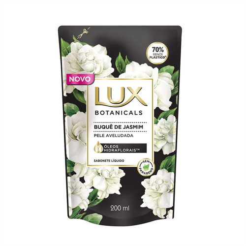 Sabonete Líquido Lux Botanicals Buquê de Jasmim Refil 200ml
