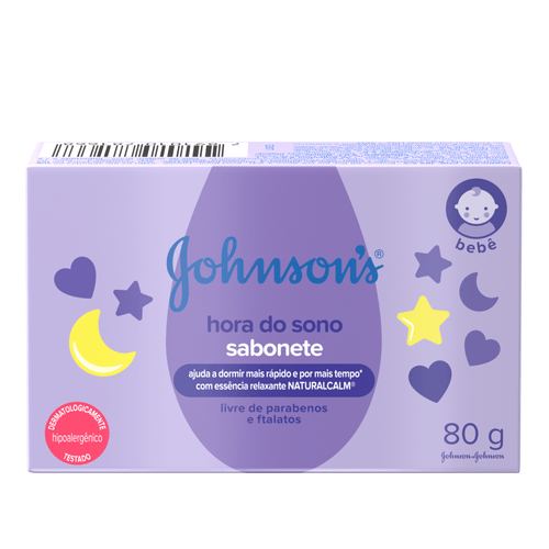 Sabonete Barra Johnson's Baby Hora do Sono 80g