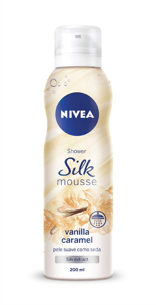 Espuma para Banho Nivea Silk Mousse Vanilla Caramel 200ml