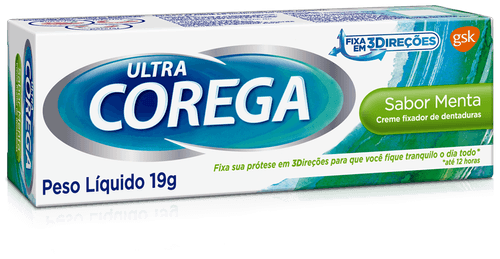 Fixador de Dentadura Corega Ultra Creme Menta 19g