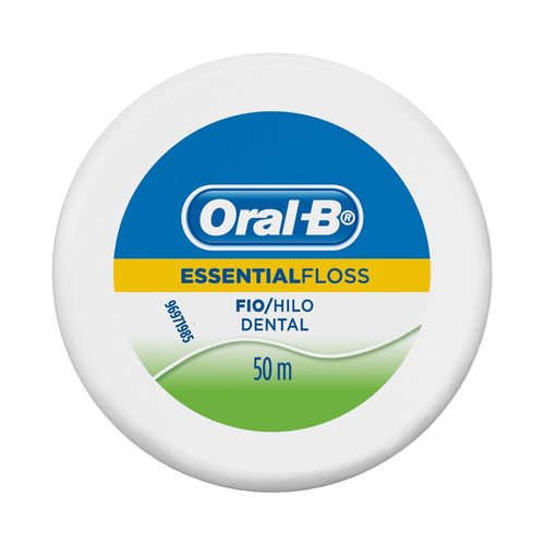 Fio Dental Oral-B Essential Floss Hortelã Menta com 50 Metros