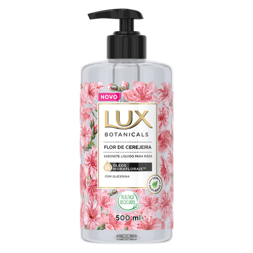 Sabonete Liquido para Mãos Lux Botanicals Flor de Cerejeira 500ml