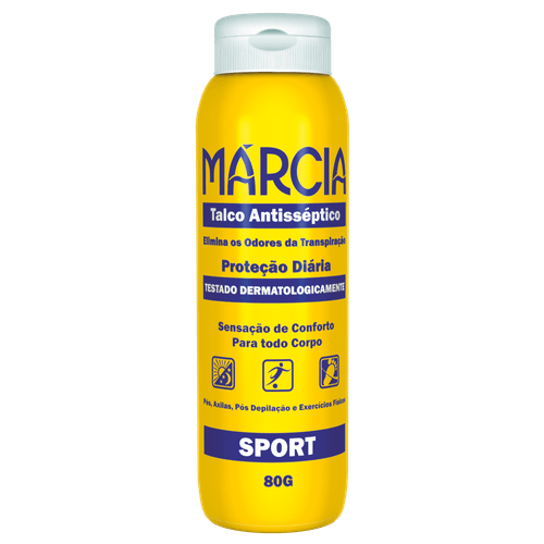 Talco Antisséptico Márcia Sport 80g