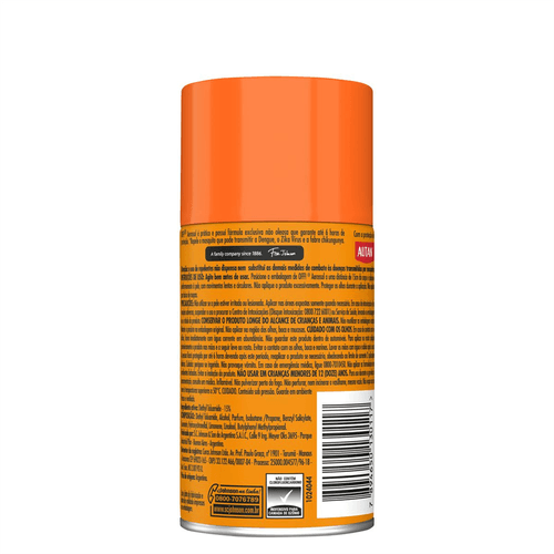 Repelente OFF! Family Aerossol 165ml