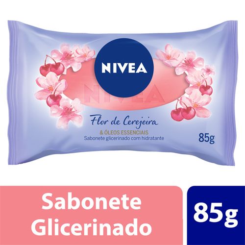 Sabonete Barra Nivea Flor de Cerejeira e Óleos Essenciais 85g