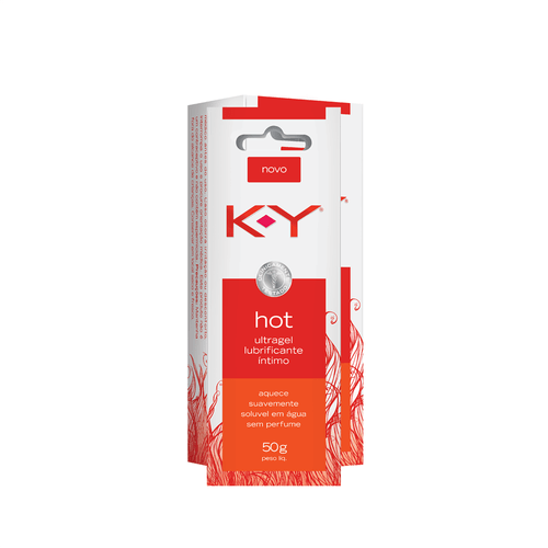 Gel Lubrificante Íntimo K-Y Hot Ultragel 50g