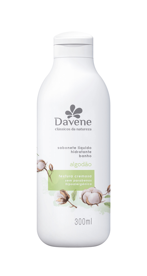 Sabonete Líquido Davene Clássicos da Natureza Algodão 300ml