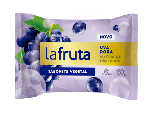 Sabonete Barra Davene La Fruta Uva Roxa 180g