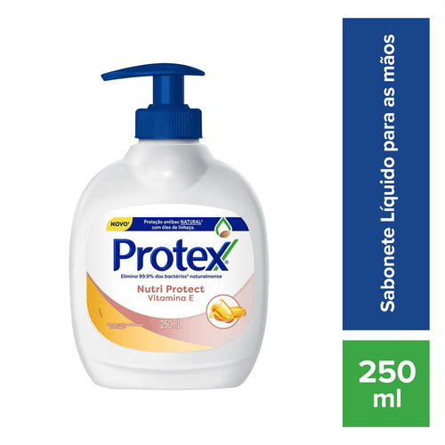 Sabonete Líquido Para Mãos Protex Nutri Protect Vitamina E 250ml