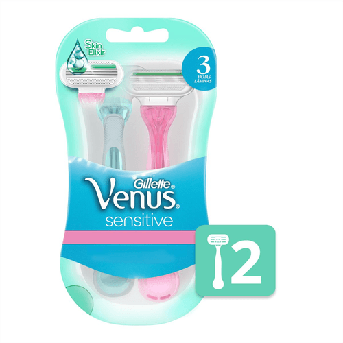 Aparelho de Depilação Gillette Venus3 Sensitive com 2 Unidades