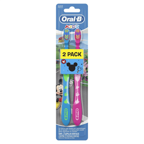 Kit Escova Dental Oral-B Kids Mickey com 2 Unidades