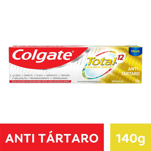 Creme Dental Colgate Total 12 Anti-Tártaro 140g