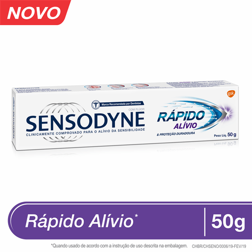 Creme Dental Sensodyne Rápido Alívio 50g