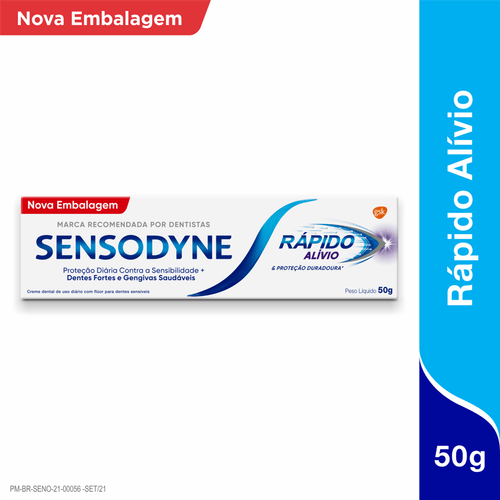 Creme Dental Sensodyne Rápido Alívio 50g