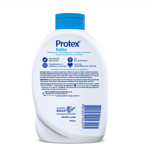 Loção Hidratante Protex Baby Proteção e Cuidado 200ml