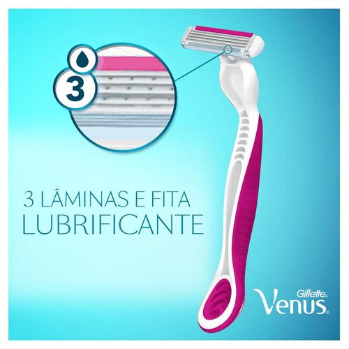 Aparelho de Depilaçao Gillette Venus Simply3 Pink Leve 4 Pague 3 Unidades