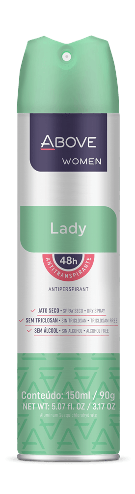 Desodorante Aerosol Above Women Lady 150ml