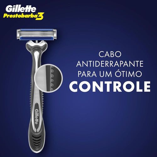 Aparelho de Barbear Gillette Prestobarba3 Masculino com 2 Unidades