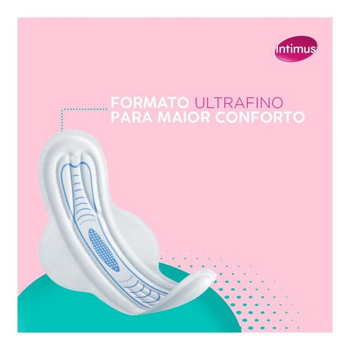 Absorvente Intimus Ultrafino Antibacteriano com Abas com 14 Unidades