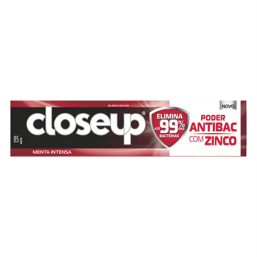 Gel Dental Close Up Menta Intensa Poder Antibacteria 90g