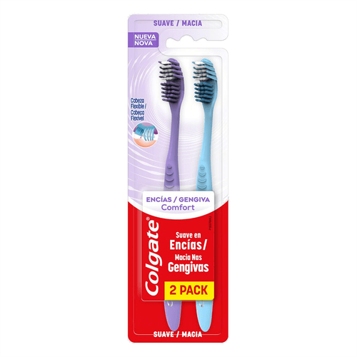 Escova Dental Colgate Gengiva Confort com 2 Unidades