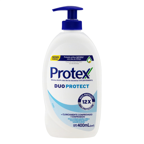 Sabonete Líquido Para Mãos Protex Dupla Ação 400ml