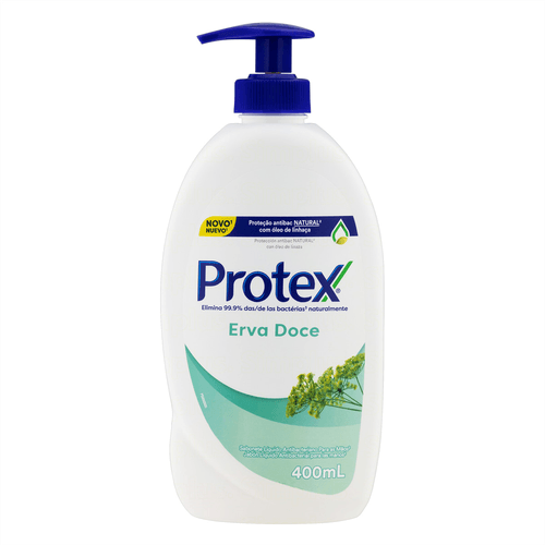Sabonete Líquido Para Mãos Protex Erva Doce 400ml
