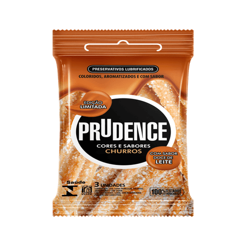 Preservativo Prudence Churros com 3 Unidades