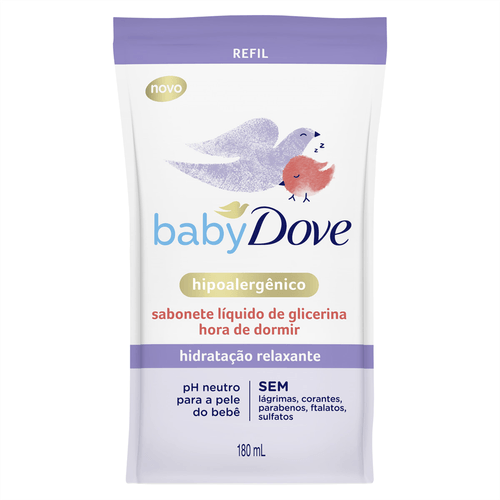 Sabonete Líquido Dove Baby Hidratação Hora de Dormir Refil 180ml