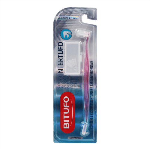 Escova Dental Bitufo Intertufo Cilindrica com 1 Unidade