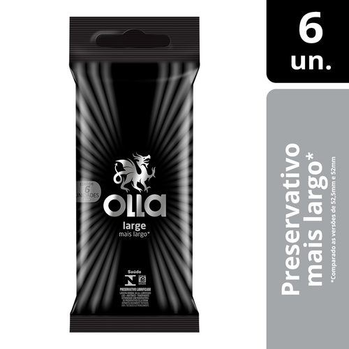 Preservativo Olla Large com 6 unidades