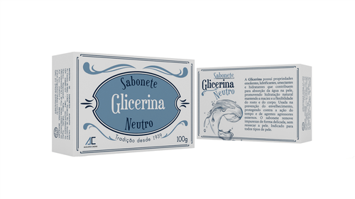 Sabonete Barra Augusto Caldas Glicerina Neutro 100g