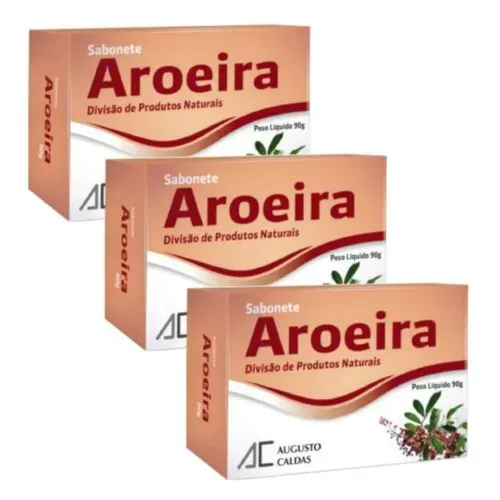 Kit Sabonete Aroeira AC com 3 Unidades 90g