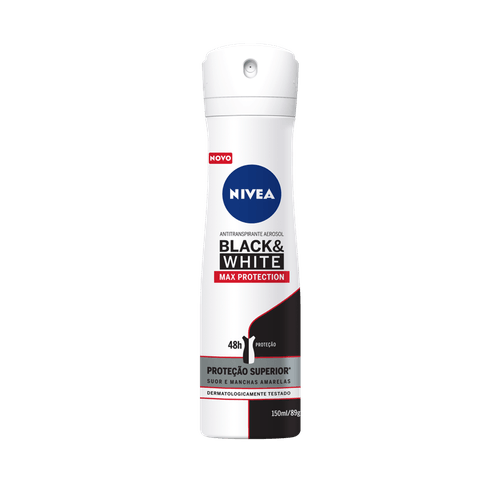 Desodorante Aerosol Nivea da Black & White Máxima Proteção Feminino 150ml