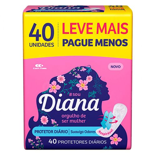 Protetor Diário Diana com 40 Unidades