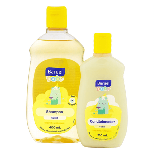 Kit Shampoo 400ml + Condicionador 210ml Suave Baruel